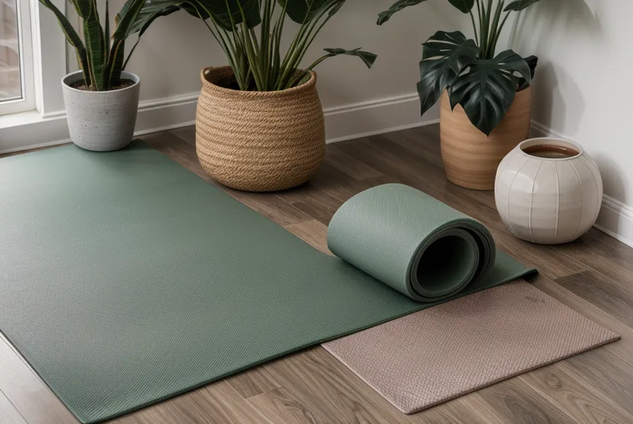 Diccionarios técnicos de traducción junto al mat, antes de una pausa de yoga en casa para recuperar la concentración.