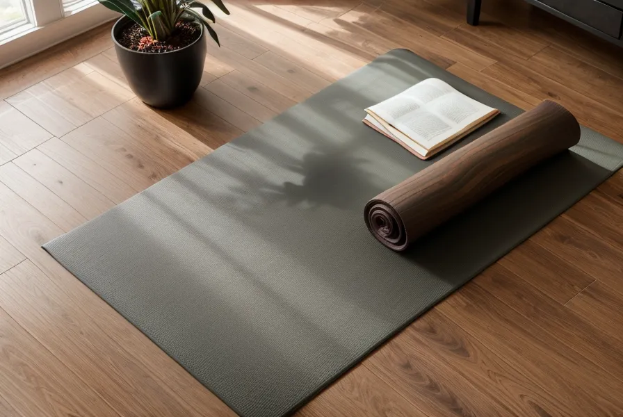 Manta y almohadilla para los ojos listas antes de una sesión de yoga nidra