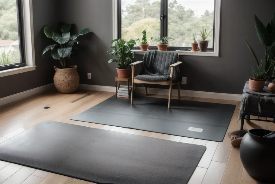 Practicante autodidacta ajustando su alineación de yoga en casa, primer paso para corregir posturas mal aprendidas