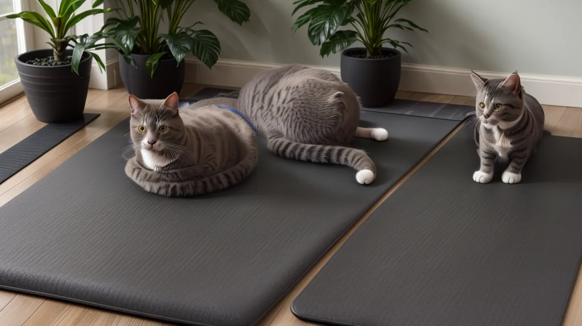 Mat de yoga junto a un escritorio de traductora freelance, el punto de partida para pasar de yoga hobby a instructorado profesional online