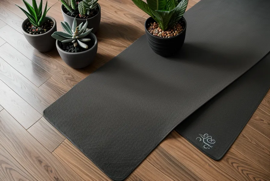 Manos ajustando un mat de yoga en casa junto a libros y una vela, ritual de práctica autodidacta