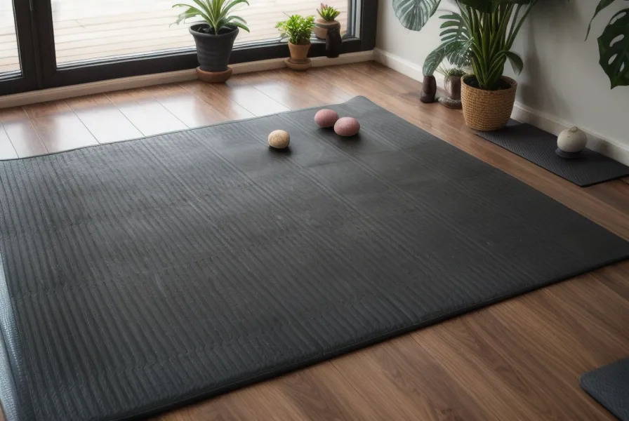 Ejercicios de yoga para el dolor de muñecas de una traductora freelance, manos apoyadas sobre el mat junto al escritorio