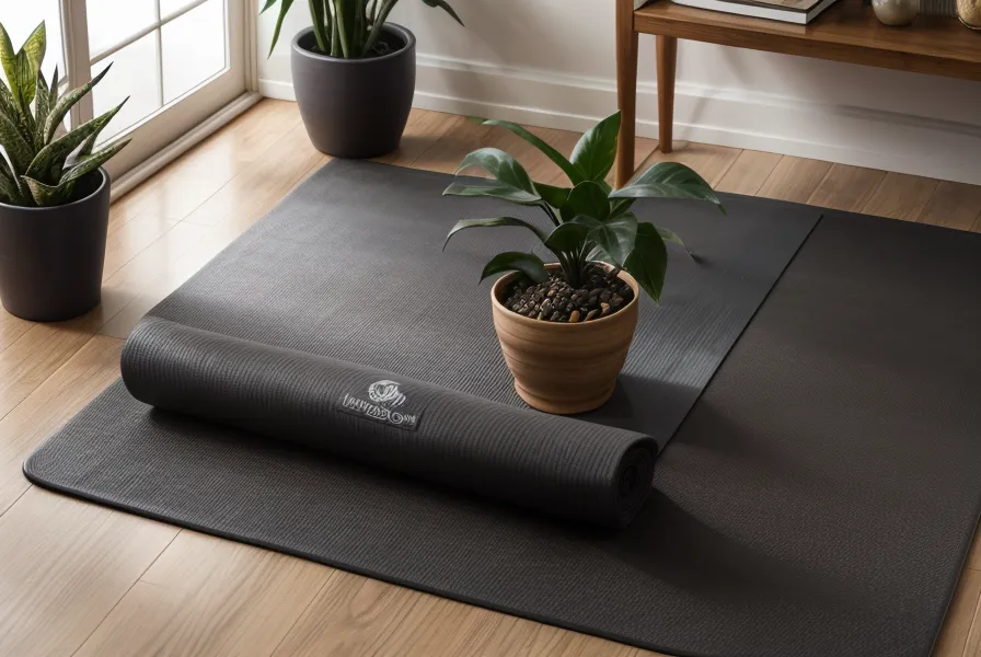 Gata descansando sobre el mat de yoga junto al material de estudio del profesorado online