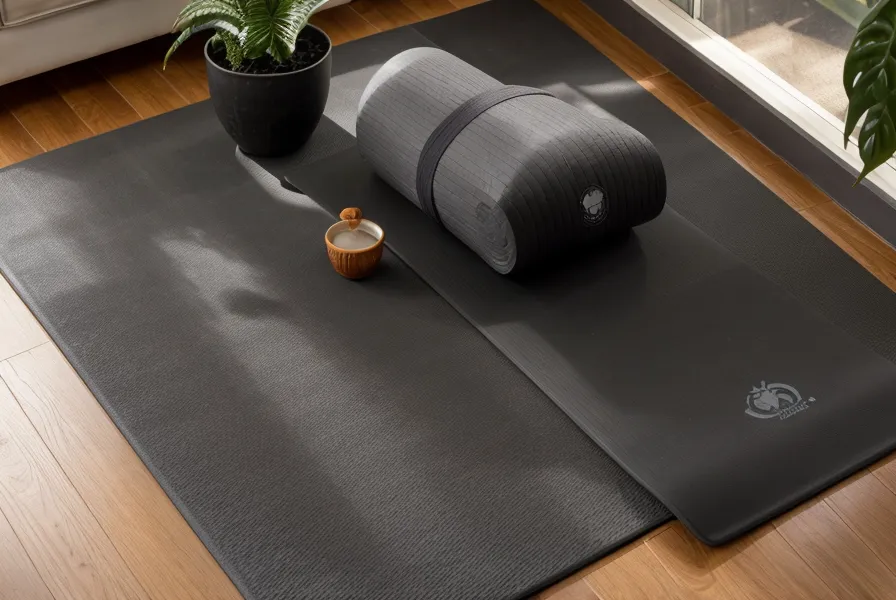 Laptop con un módulo del curso de yoga abierto junto a un archivo de traducción freelance
