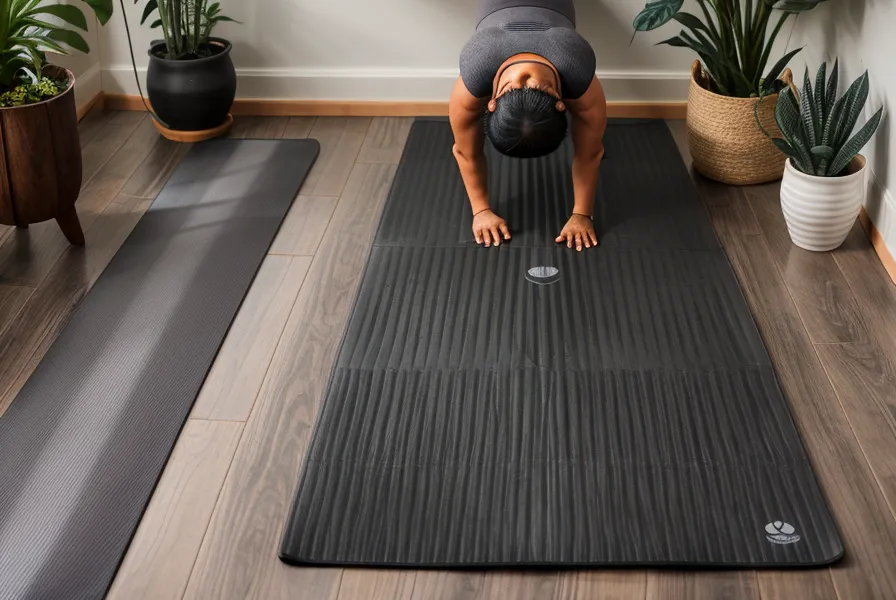 Libros de yoga y laptop con curso online en un escritorio de trabajo, parte de la formación de yoga.