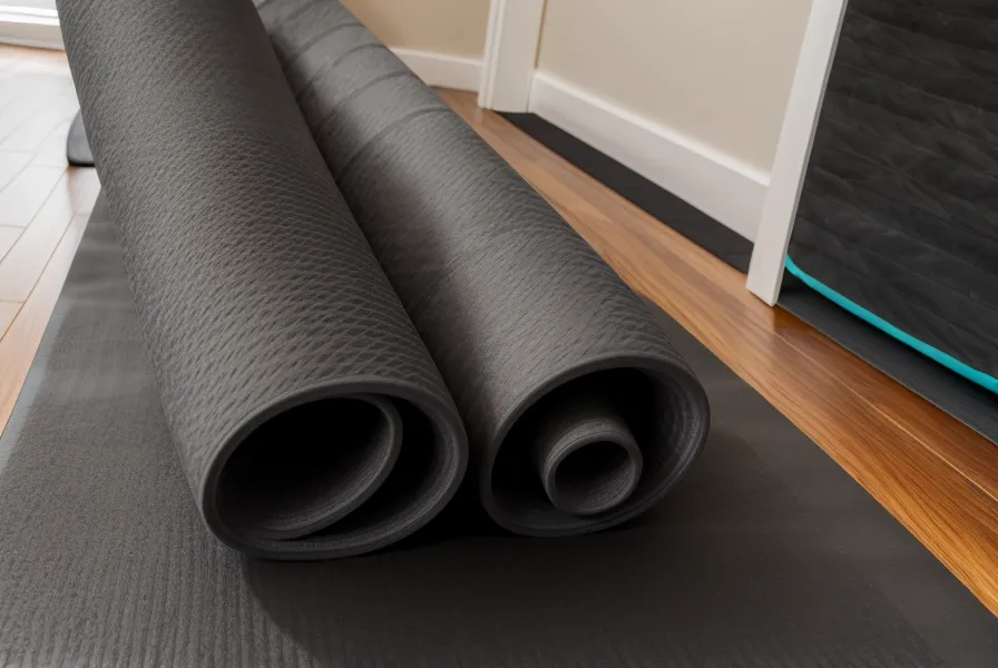 Mat de yoga y celular en el suelo, un recordatorio de que el Savasana no es un trámite rápido en la formación de yoga