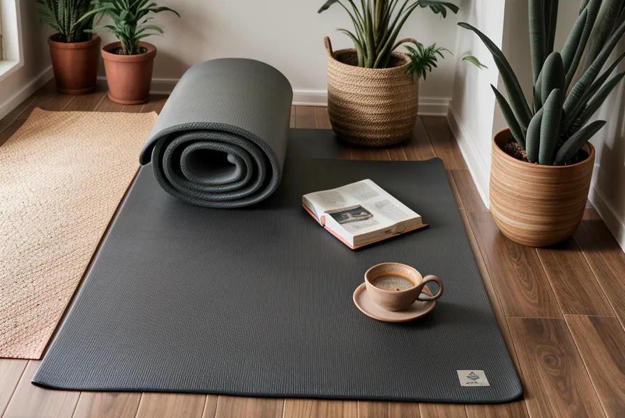 Formación teórica de yoga: luz de atardecer en Lima sobre el mat y los cuadernos de estudio