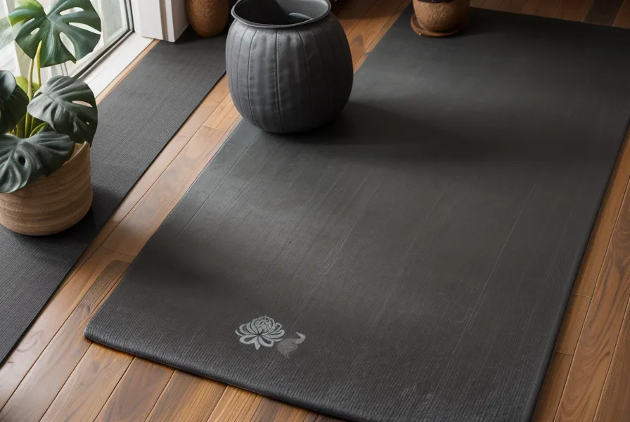 Bienestar profesional en casa: gato sobre un bloque de yoga en un espacio de trabajo freelance