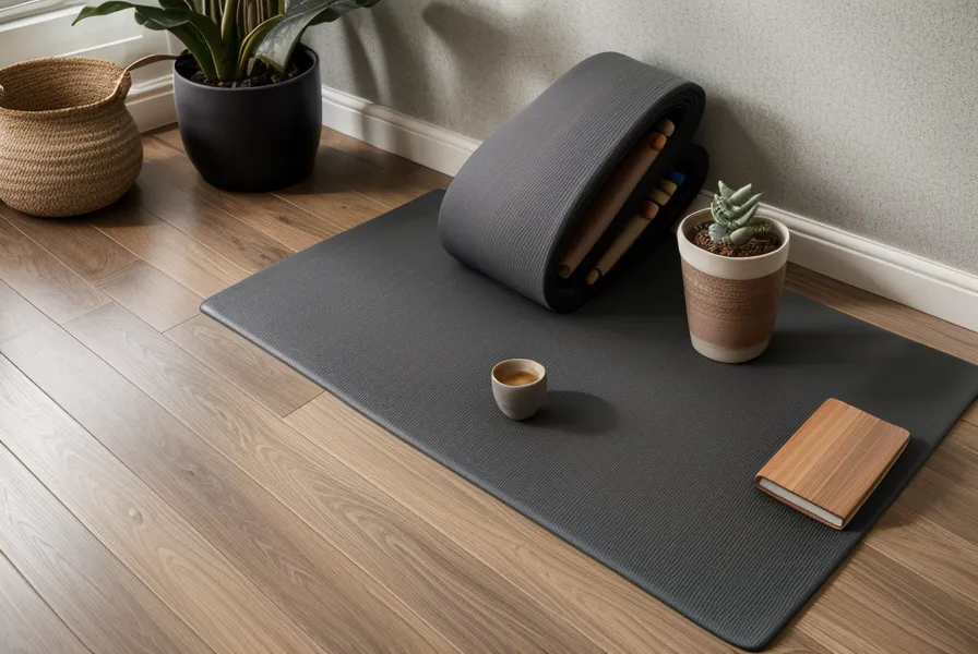 Laptop displaying yoga anatomy modules next to translation notes and glasses.